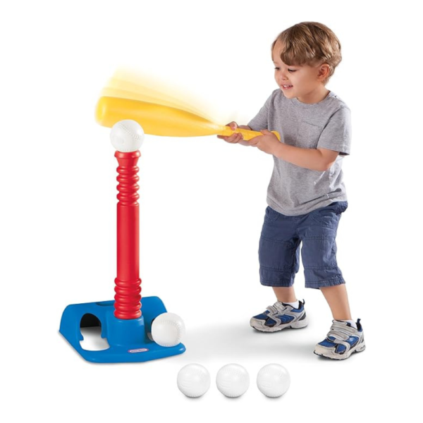 Little Tikes T-Ball Set, Red, 5 Balls, for Toddlers Ages 18+ Months